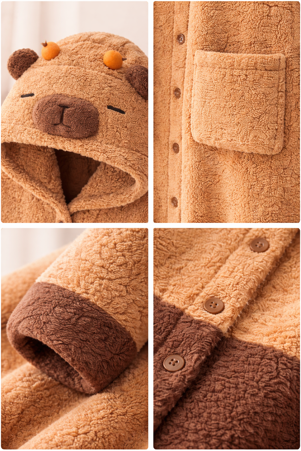 Capybara Pajamas Soft Plush Cute