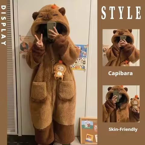Capybara Pajamas Soft Plush Cute